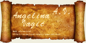 Angelina Vagić vizit kartica